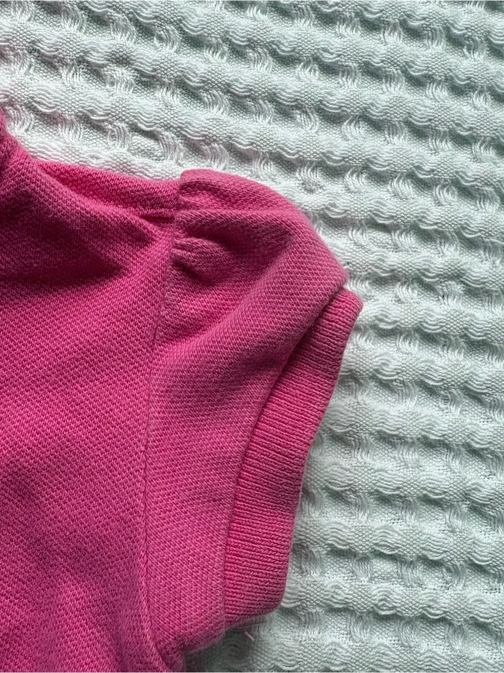 Ralph Lauren Pink Polo Dress Pleated Skirt Preppy Pony Logo - 12M